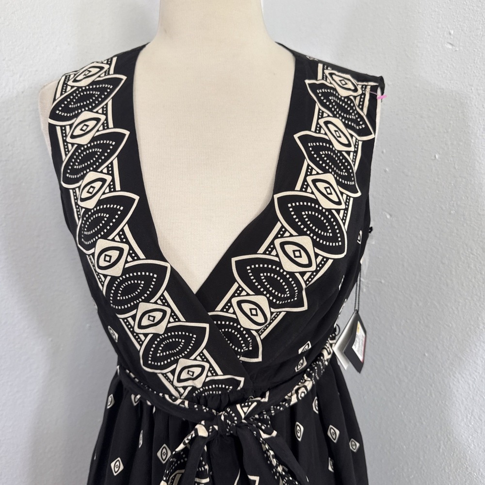 Anna Sui x Target Mini‎ Dress Womens S Silk Lined Wrap Boho Gossip Girl Inspired - Picture 2 of 13